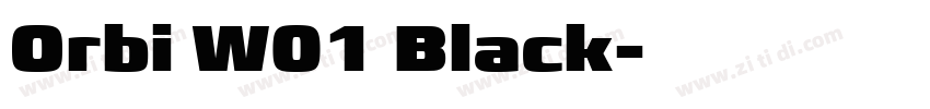 Orbi W01 Black字体转换